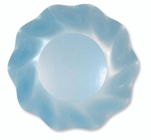 Pearly Blue Wavy Appetizer Bowl