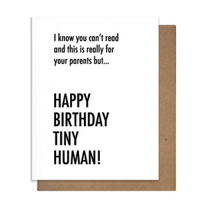 Tiny Human Birthday Card