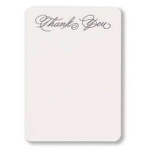 Thank You Script - Tails Boxed Notecards