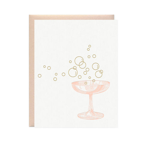 Champagne Bubbles Card