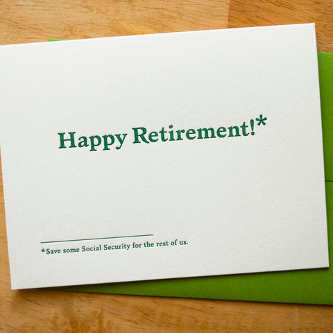 Happy Retirement Greeting Card