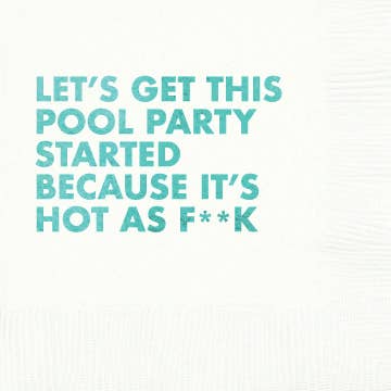 Pool Party Cocktail Napkin