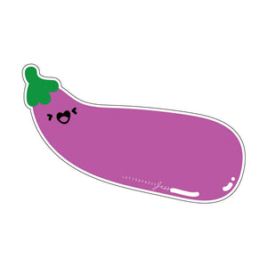 Cutie Kawaii Eggplant Sticker