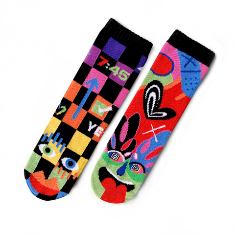 Planner & Spontaneous | Kids Socks by Jason Naylor