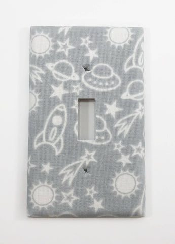 Space Rockets Light Switch Plate Cover