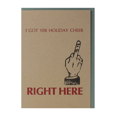 Holiday Cheer Finger Card