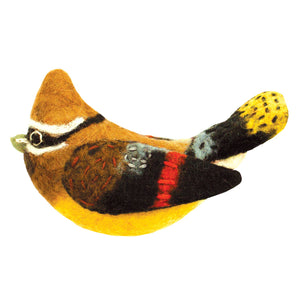 Cedar Waxwing Woolie Bird