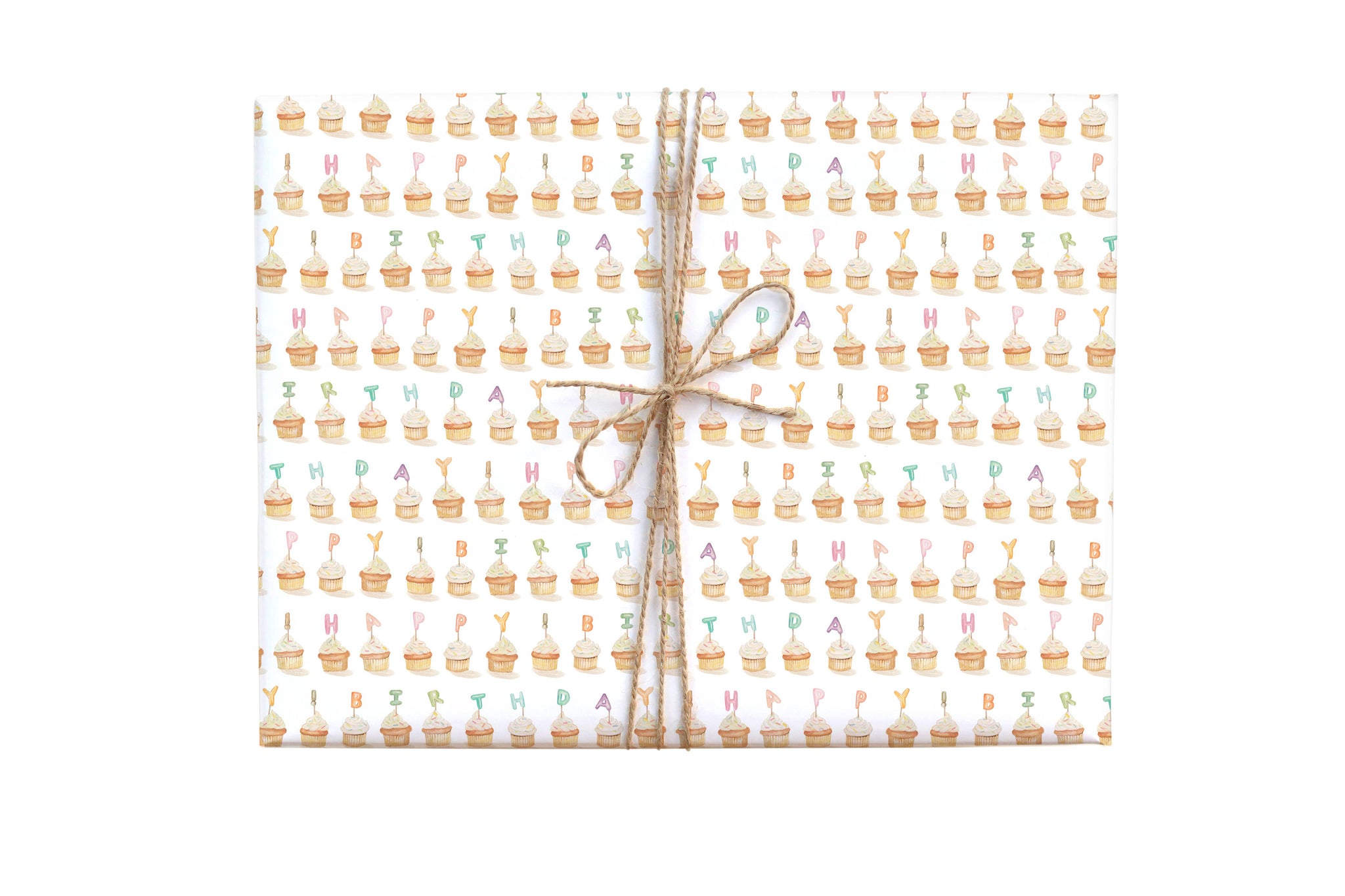 Cupcake Happy Birthday Gift Wrap Roll
