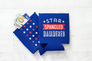 Star Spangled Hammered Can Cover